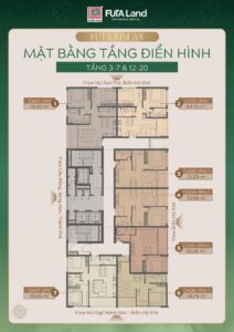 Sơ đồ mặt bằng tầng dự án Futa Kim An 