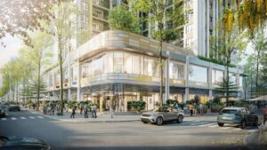 Dãy shophouse nơi tập trung hoạt động thương mại dịch vụ