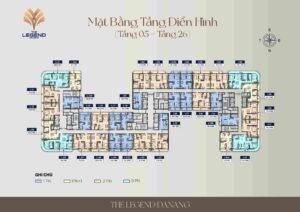 Mặt bằng căn hộ The Legend City Đà Nẵng