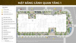 Mặt bằng tầng trệt dự án The Legend City