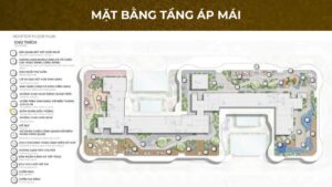 Mặt bằng tầng áp mái dự án The Legend City