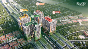 Phối cảnh tổng quan dự án Đà Nẵng Fours Tower
