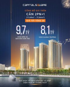 Giá căn 2PN+ dự án Capital Square