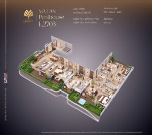 Layout penthouse The Legend City