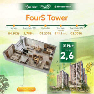 Giá bán căn hộ 1PN+ dự án Đà Nẵng Fours Tower