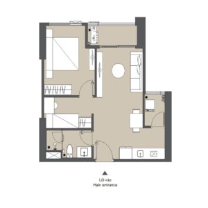 Layout căn hộ 1PN+