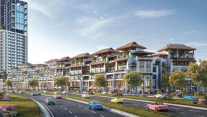 Shophouse phân khu Cosmo ngay chân cầu Trần Thị Lý