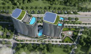 Phối cảnh 2 toà căn hộ The Meridian