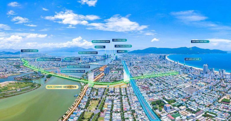 Dự án sở hữu vị trí ngay trung tâm Đà Nẵng sầm uất