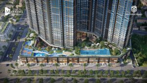 Masteri Rivera gồm căn hộ và shophouse khối đế 