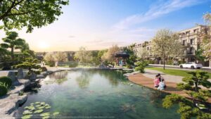 Không gian sống nghỉ dưỡng tại Vinhomes Làng Vân