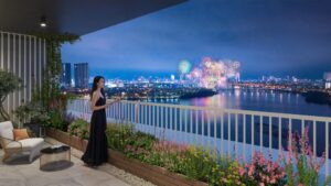 Tầm nhìn trọn sông và lễ hội pháo hoa 